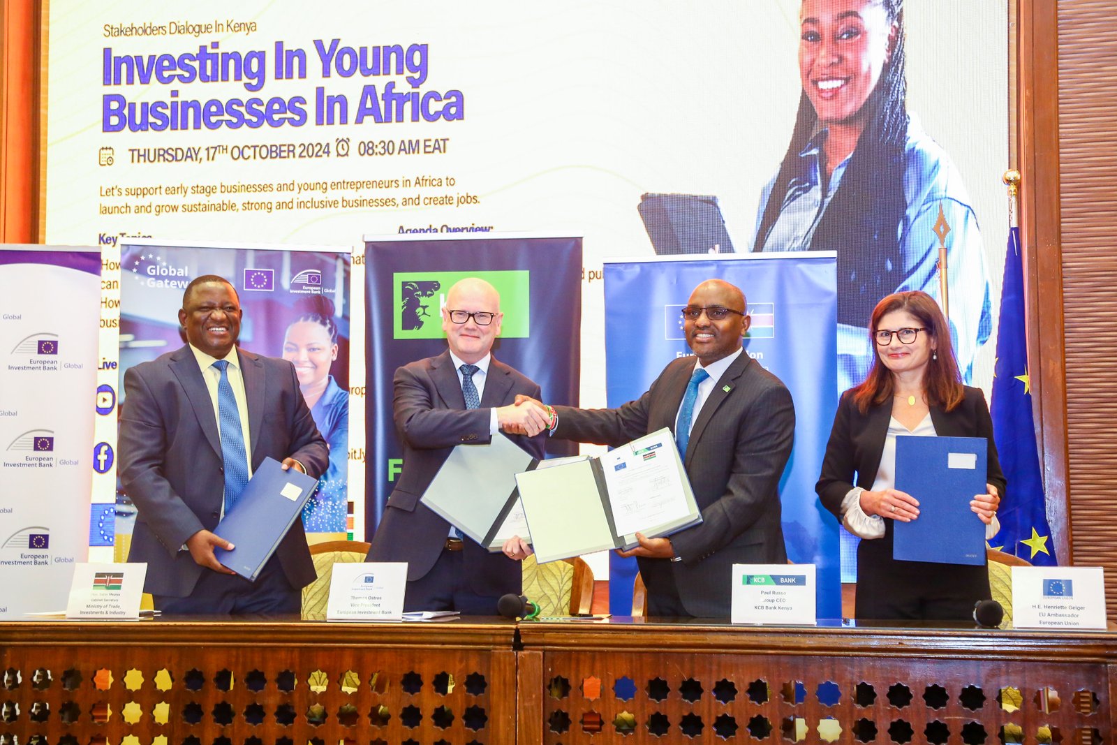 EIB Global and KCB Private Bank Sign €230M (KShs.32B) Deal to Support SMEs, Youth & Women 